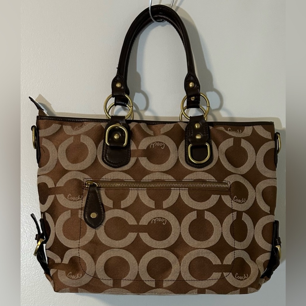 Coach Madison Julianne Op Art Signature Satchel (model #12963) - Picture 2 of 9